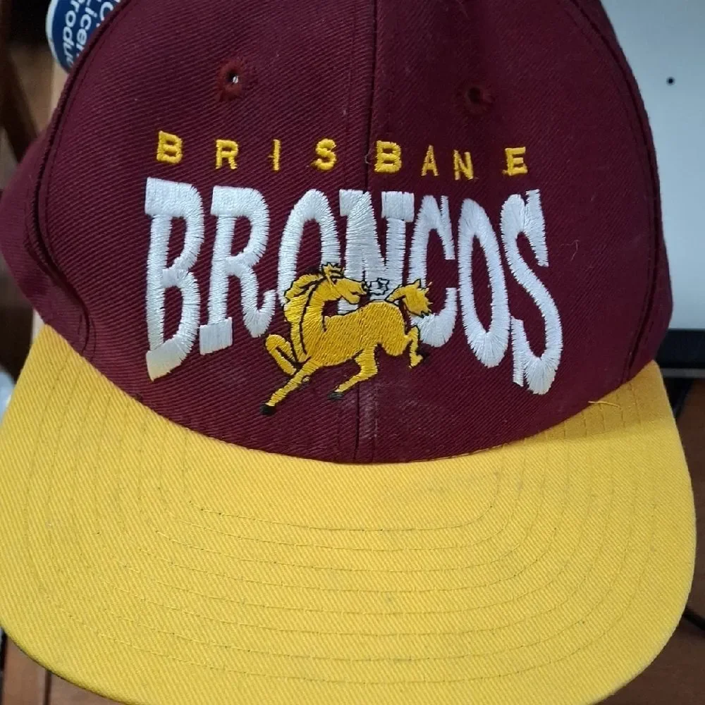 Brisbane Broncos Maroon and Yellow Cap